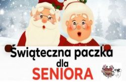 plakat akcji "Świąteczna paczka dla Seniora"
