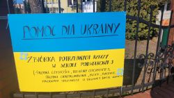 plakat akcji pomoc dla Ukrainy