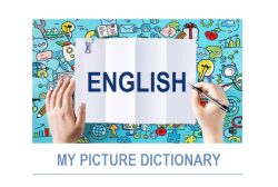 plakat konkursowy "Słownik obrazkowy" z j. angielskiego
